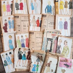 20 AssortVintage Style Sewing Pattern Collection - Women's Fashion